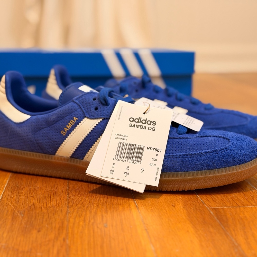 Adidas Men's Royal Blue Samba OG 8.5 - Picture 4 of 10